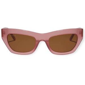 DIFF Katarina Sunglasses Guava Frame Brown Lens NWT